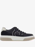 Tênis Ferragamo Sneakers Leather/Rubber Sole in Blue