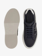 Tênis Ferragamo Sneakers Leather/Rubber Sole in Blue