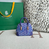 Goyard Goyardine Canvas Vendome Nano Bag Blueberry Purple