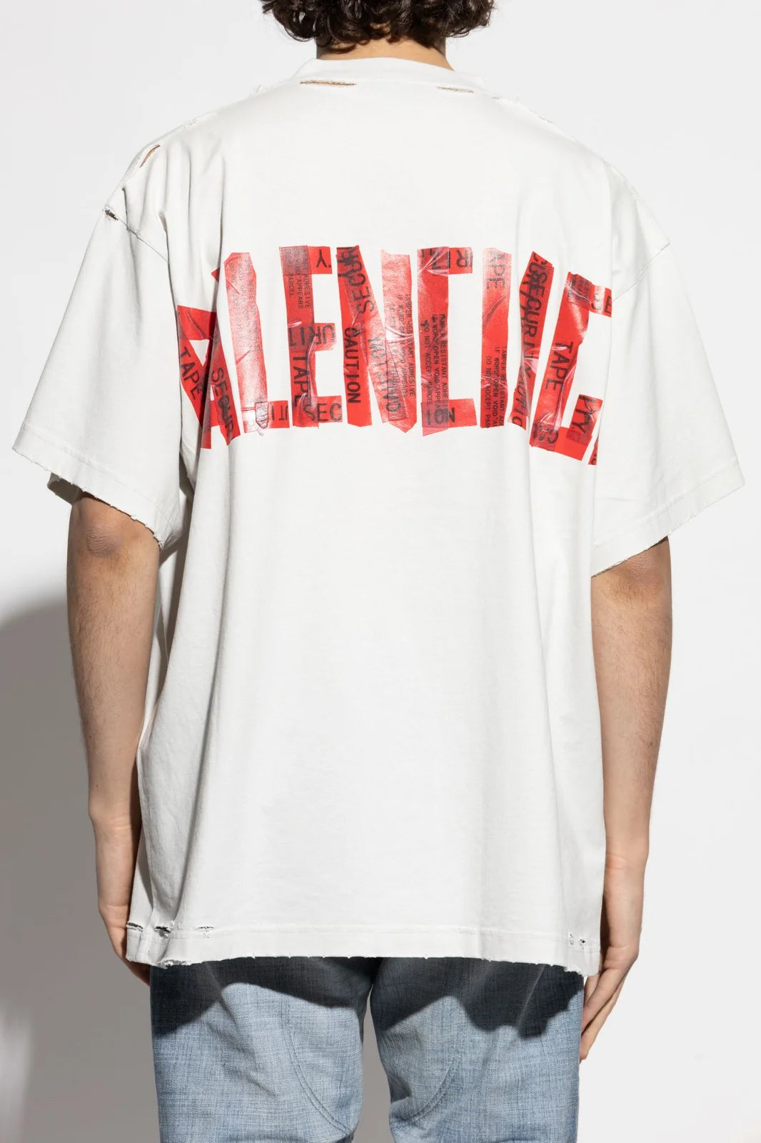 Camiseta Balenciaga Logo Security Vermelha