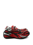 Balenciaga Soleless Sneakers Red Black Silver