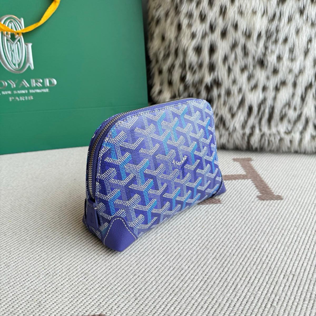 Goyard Vendôme Necessaire Cosmetic Pouch Multicoloured Blue