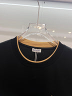 Camiseta Burberry Black Logo Black White Xadrez