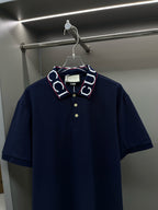 Polo Gucci Marine Listra Logo