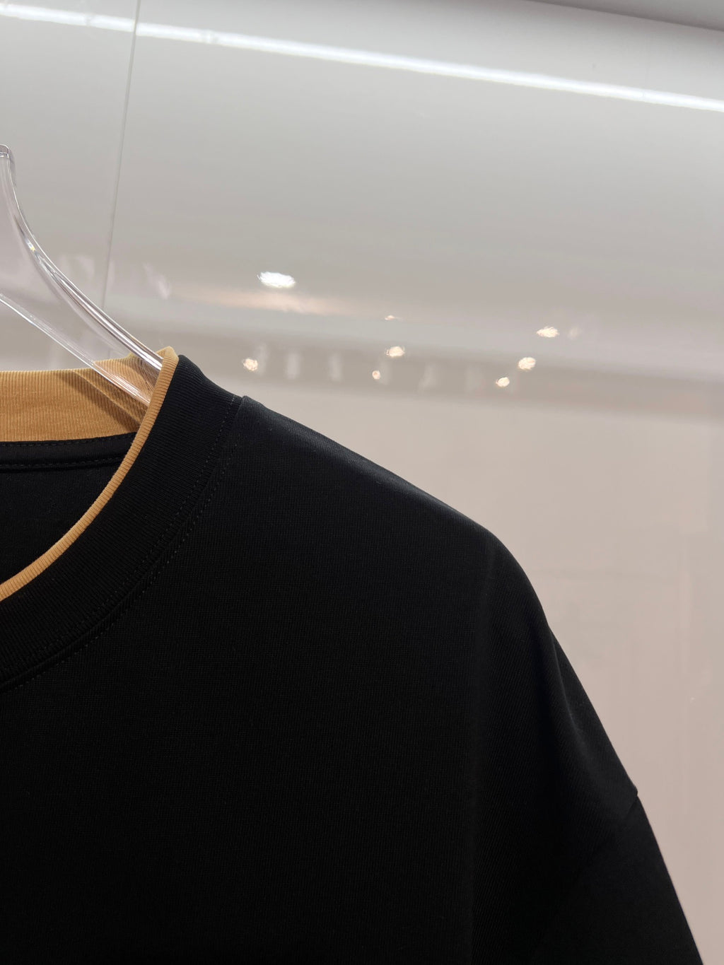 Camiseta Burberry Black Logo Black White Xadrez