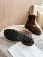 Bota Gucci Horsebit com plataforma