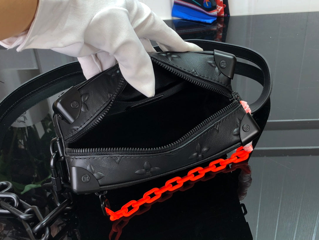 Bag Lv Mini Soft Trunk Monogram Black