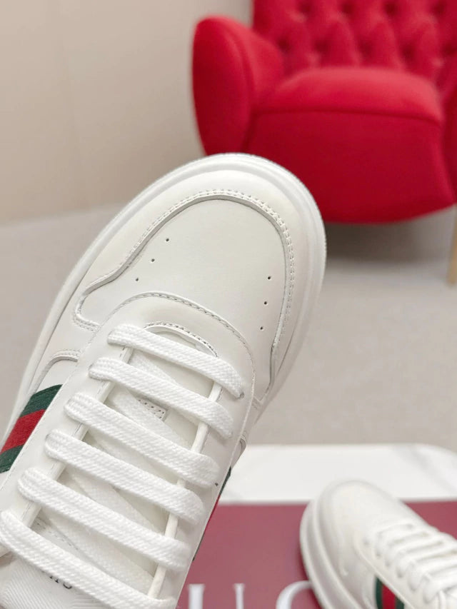 Gucci Chunky White Listras Logo Red Green (Pronta Entrega) Tamanho 42 e 43