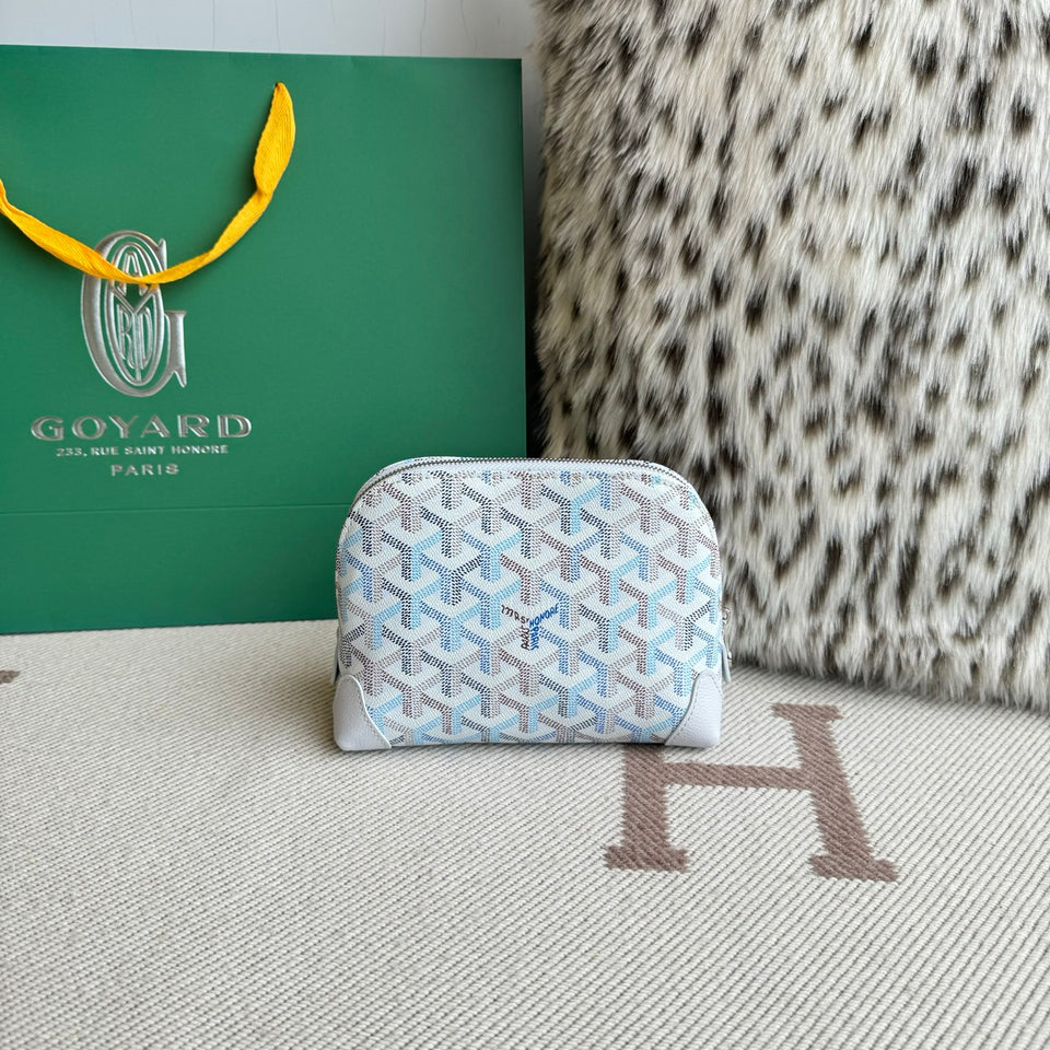 Goyard Vendôme Necessaire Cosmetic Pouch Multicoloured Light Blue