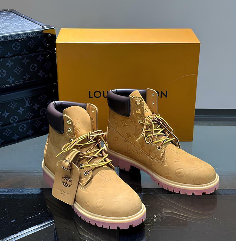 Bota Timberland X Louis Vuitton Beige Black