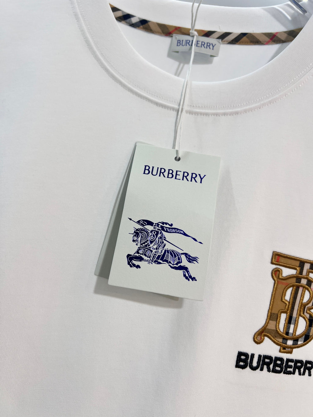 Camiseta Burberry Black Logo Black White