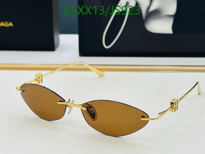 Óculos de sol Balenciaga Gossip Rimless Gold