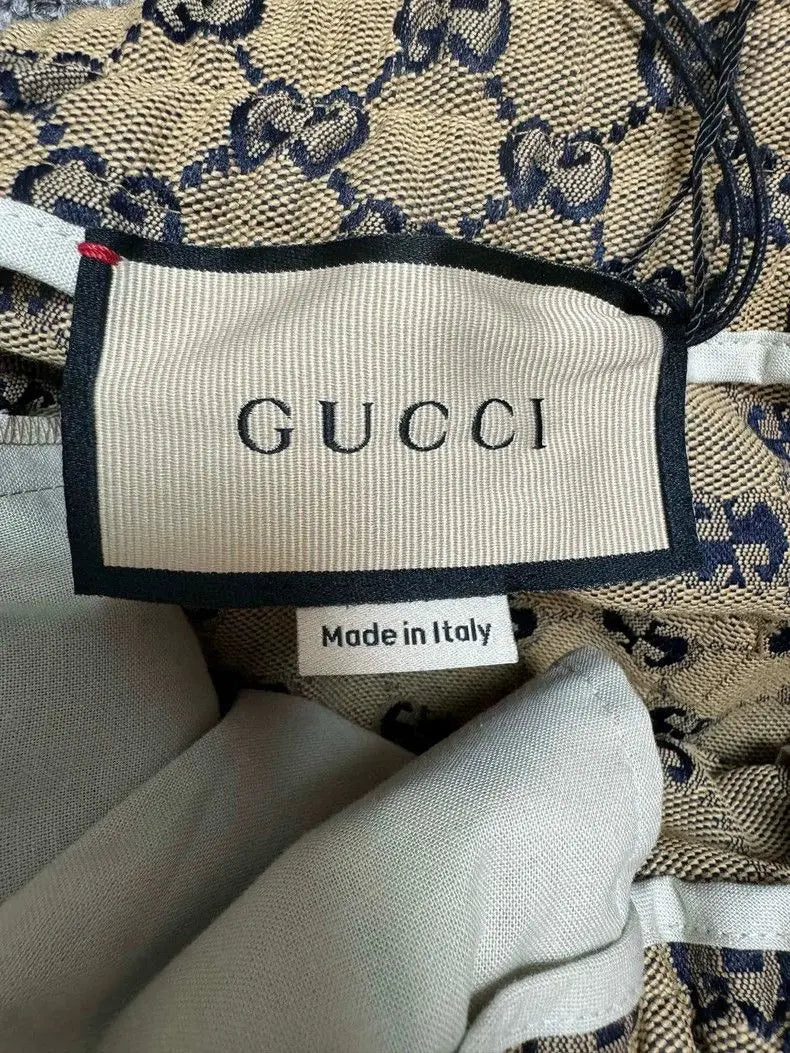 Shorts Gucci Beige Monogram Denim