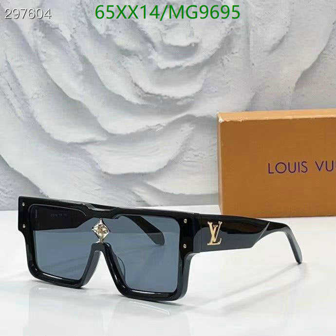 Óculos de sol Louis Vuitton Cyclon Black
