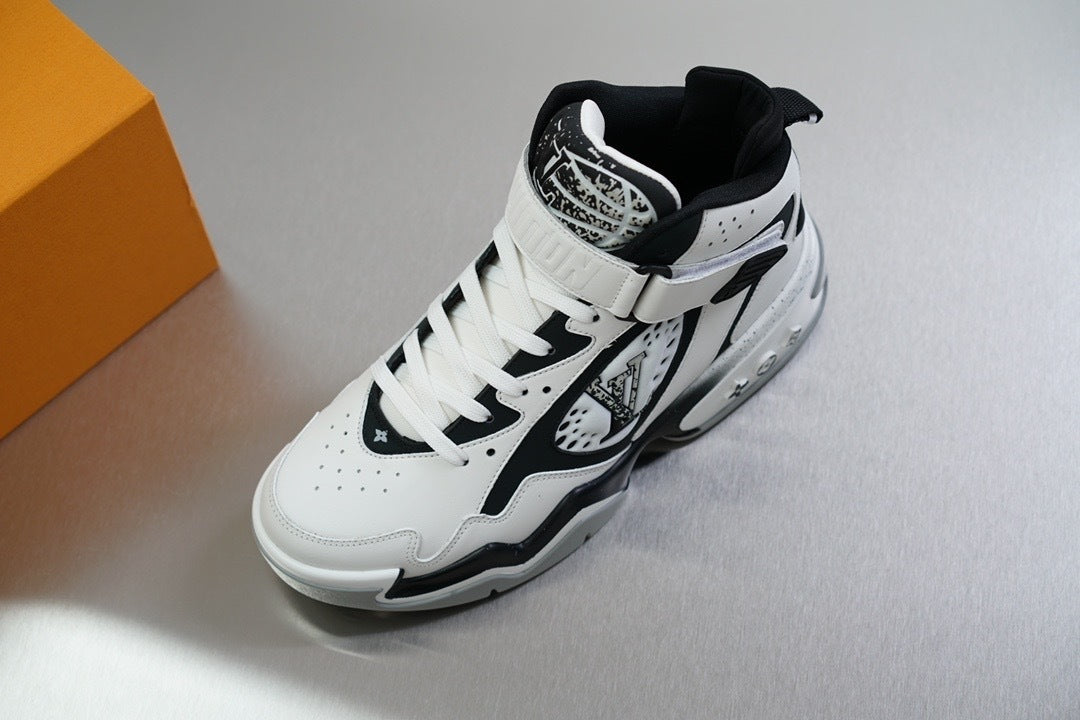 Louis Vuitton LV Trainer High Top White Black
