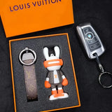 Chaveiro Bag Charm Lv Orange Rabbit Key Chain
