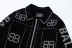 Jaqueta Balenciaga Silver Studs Preta