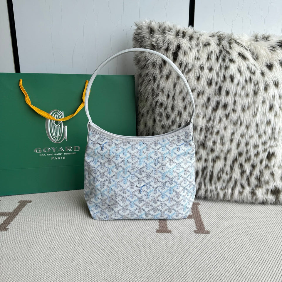 Goyard Necessaire Boheme Hobo Powder Light Blue