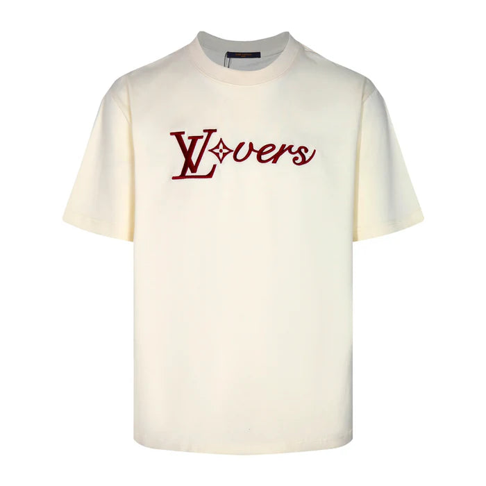 Camiseta Louis Vuitton Beige LV Lovers