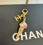 Carteira Chanel Metal Resin Strass Ice Cream