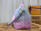 Louis Vuitton KEEPALL Blue Pink