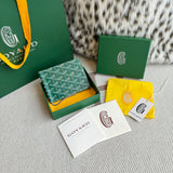Porta Cartão Goyard VICTOIRE WALLET Green Monogram