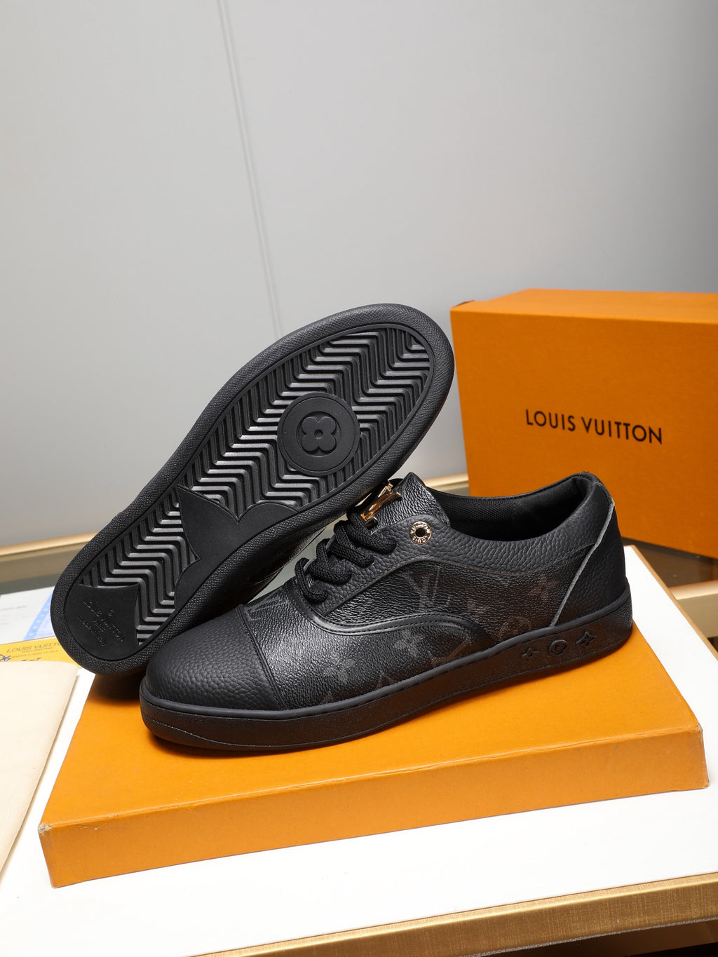 Tenis LV Match Up Monogram Black Eclipse
