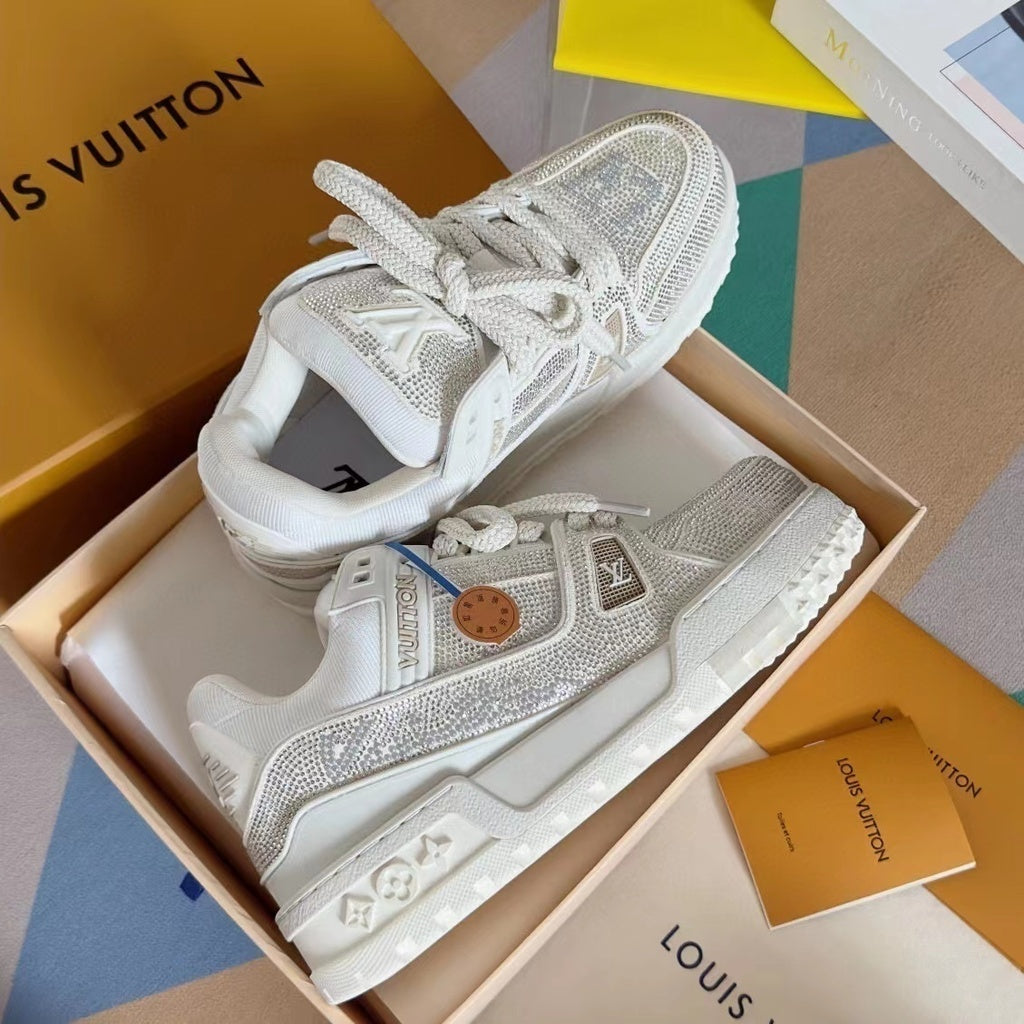 Trainer Maxi White Crystals