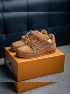 Louis Vuitton LV Trainer Brown Couro de Búfalo (Pronta Entrega) Tamanho 40