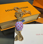 Chaveiro Lv Monogram Sweets Blue