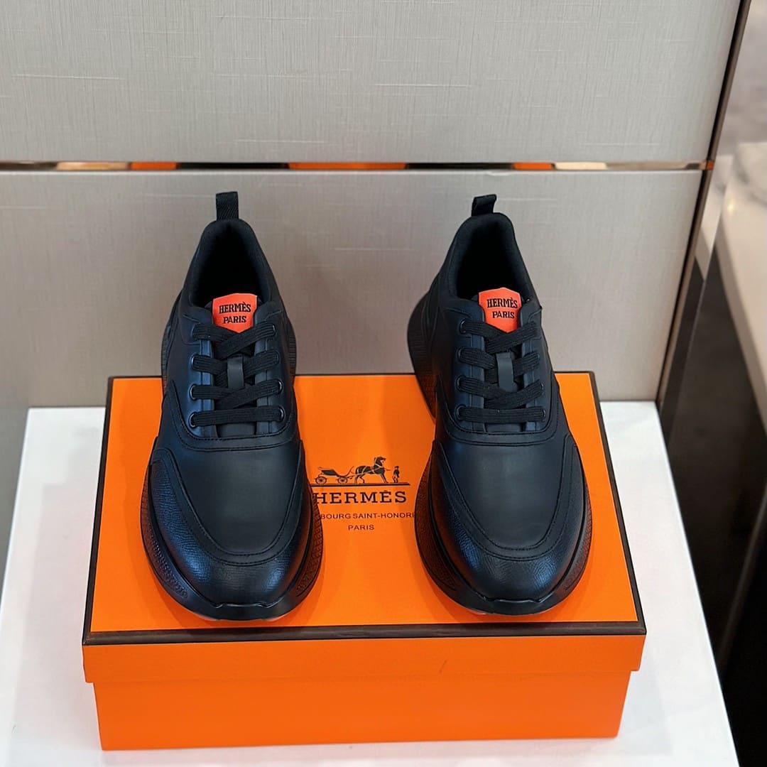 Tenis Hermès Bouncing sneaker black Orange