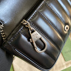 Gucci GG Marmont Matelasse Super Mini Bag Black