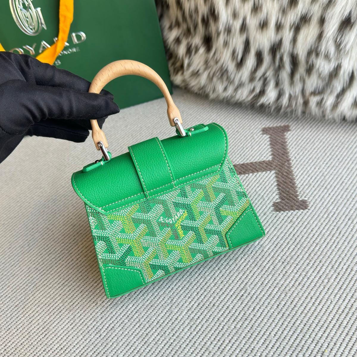 Goyard Pre-Owned Saigon Nano Green
