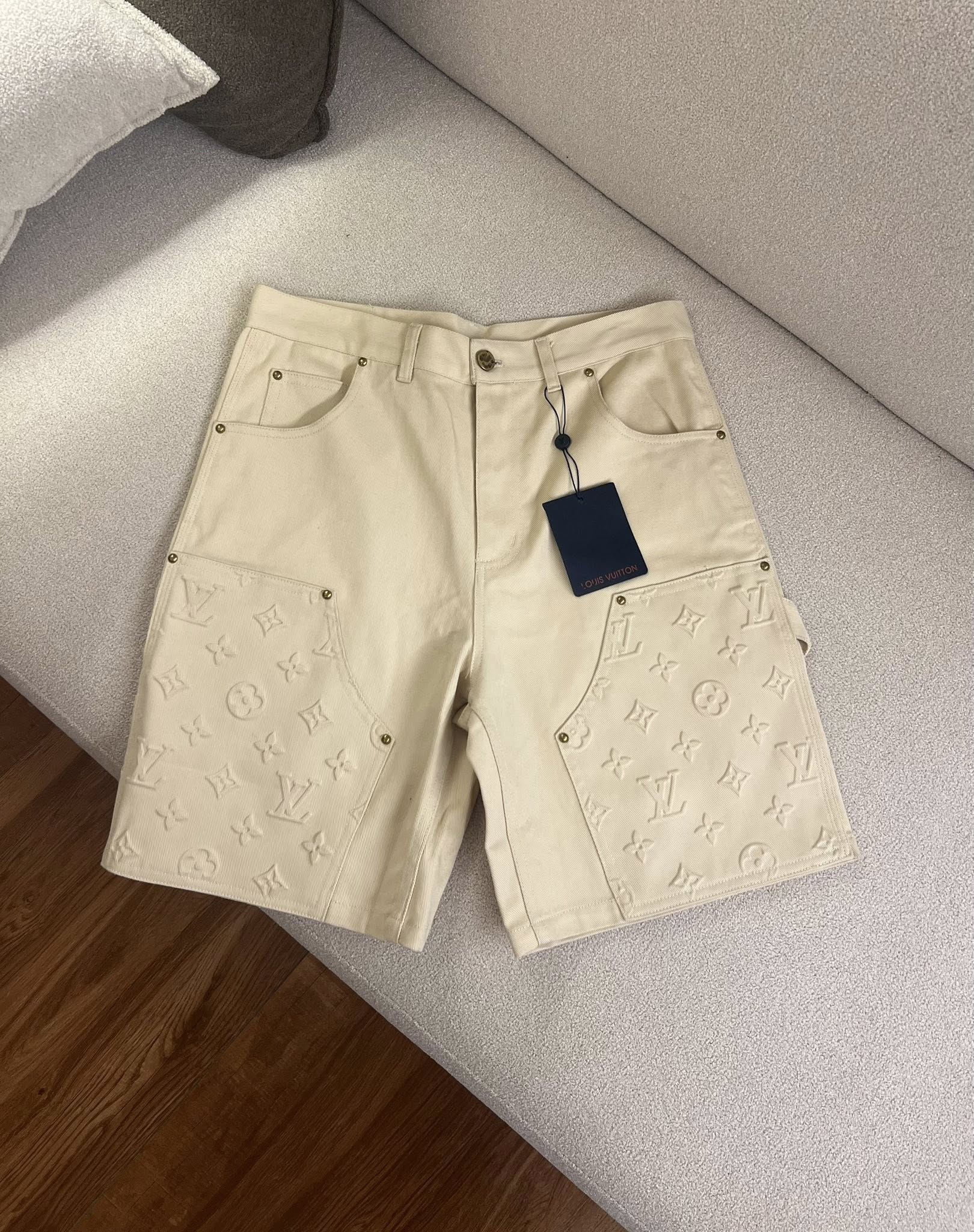 Shorts Louis Vuitton Jeans Cargo Beige