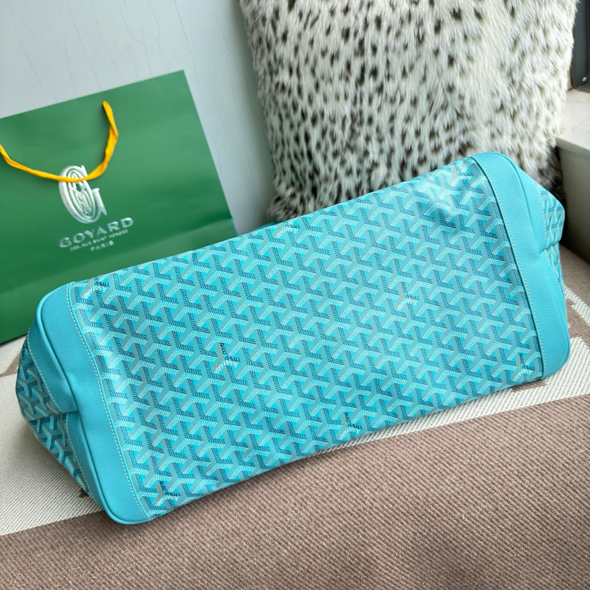 Bolsa Goyard Saint Louis Cyan Blue