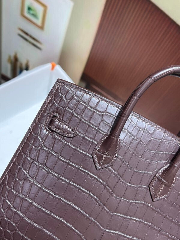 Bolsa Hermes Birkin 25cm P0 Pantine Swift Leather