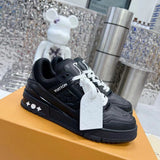 Trainer Black Embossed Monogram
