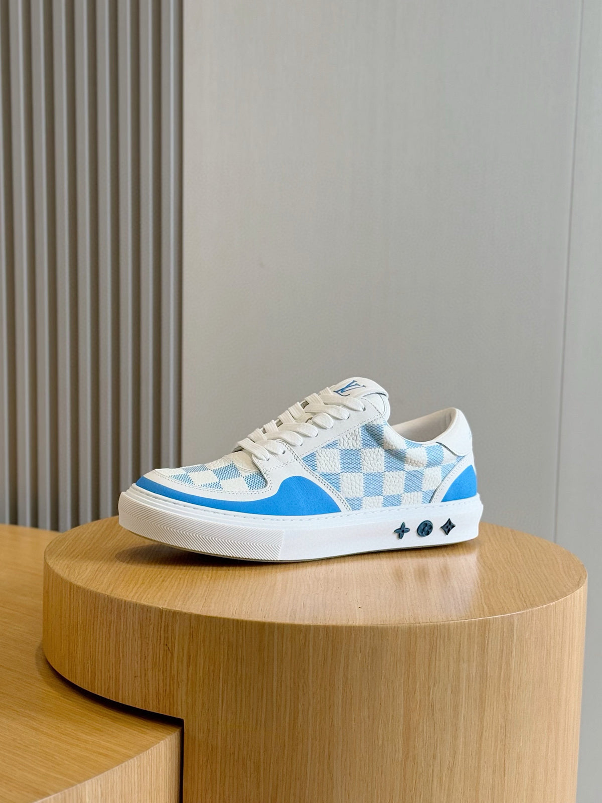 Tênis Louis Vuitton Ollie Blue/White Monogram