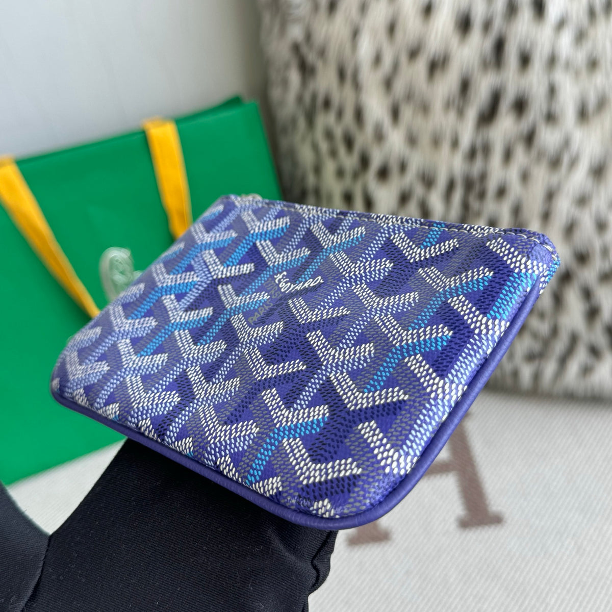 Goyard Senat Nano key pouch multicolored powder Blue