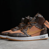 AIR JORDAN 1 CUSTOM OFF-WHITE X LOUIS VUITTON