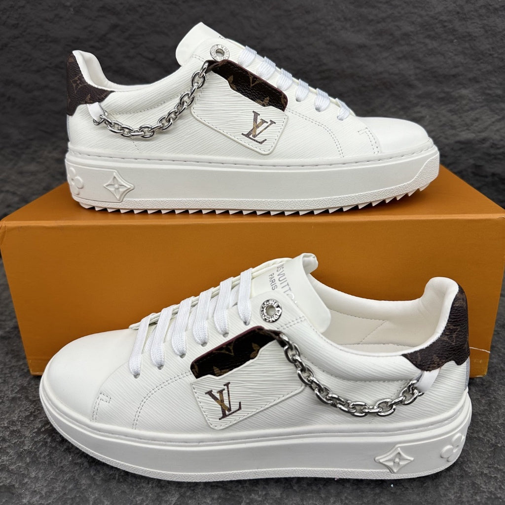 Tenis LV Time Out Branco Brown