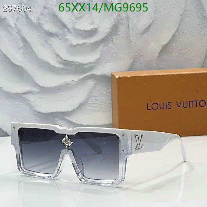 Óculos de sol Louis Vuitton Cyclon Transparent