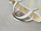 Bolsa Hermès Cabas H Biais 27 White Yellow