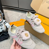 Tênis Louis Vuitton Grey Pink