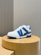 Tênis Louis Vuitton Trainer #54 Low Classic Branco/Azul