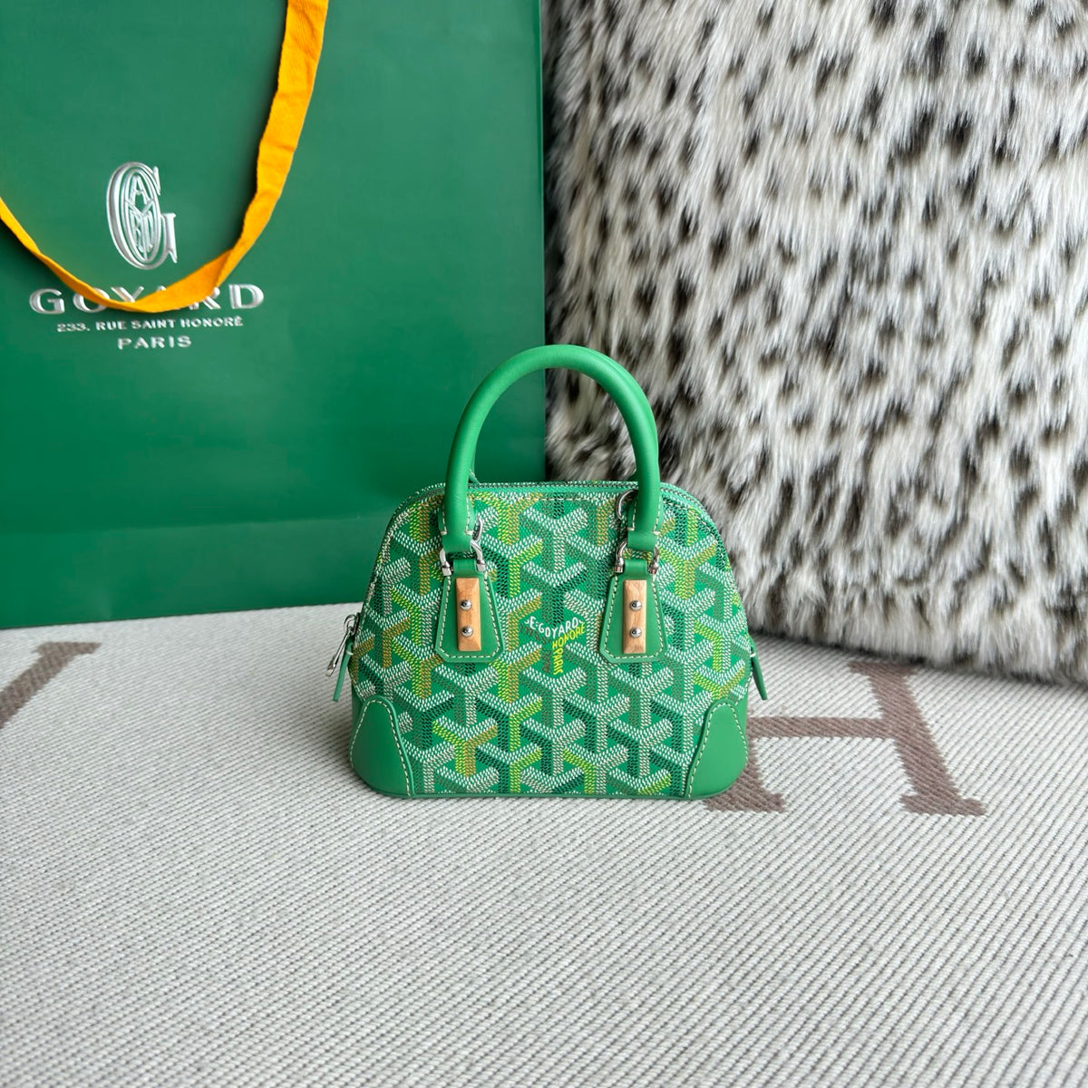Goyard Goyardine Canvas Vendome Nano Bag Green