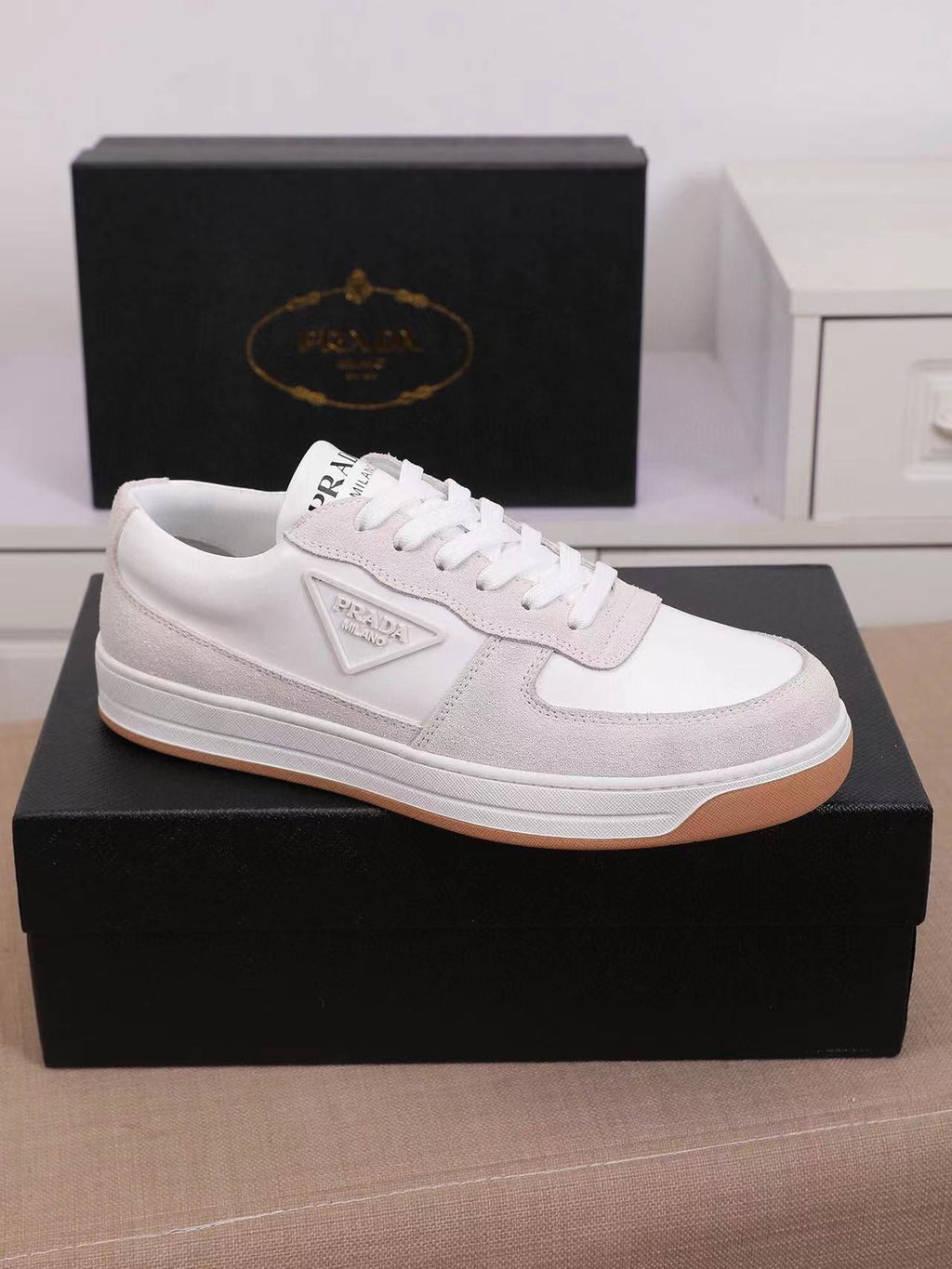 Prada Leather Sneakers