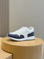 Tênis Louis Vuitton Run Away White/Blue Monogram