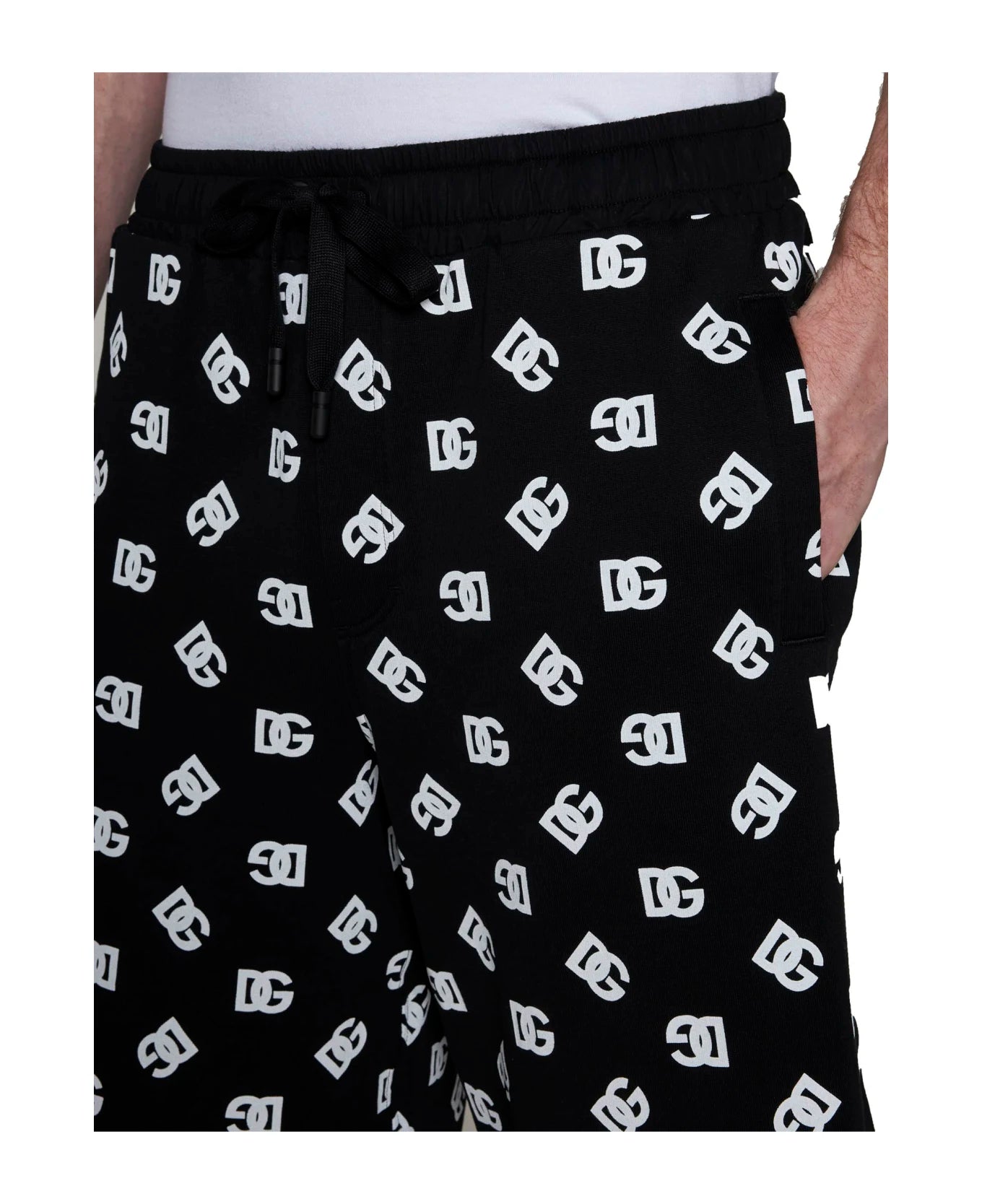 Shorts Dolce Gabbana Logo Black White