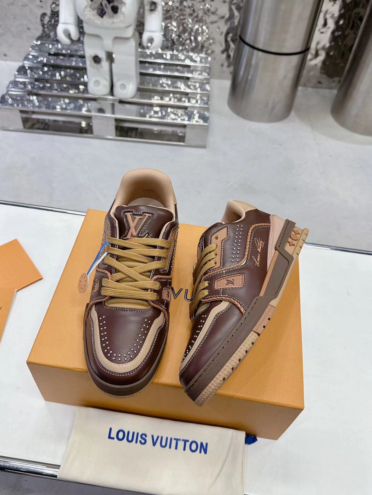 Louis Vuitton LV Trainer Marron Brown